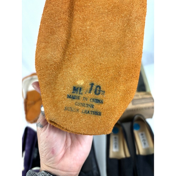 Women's Shoe Lot Size 7.5–10 Vintage Flats Slippers ESPRIT Bass Leather - Picture 7 of 16